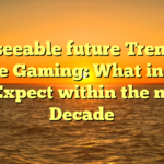 Foreseeable future Trends in Online Gaming: What in order to Expect within the next Decade